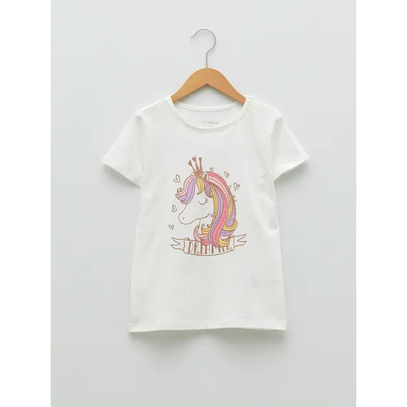 Футболка LC Waikiki, Reňk: Экрю, Ölçeg: 11-12 ýaş