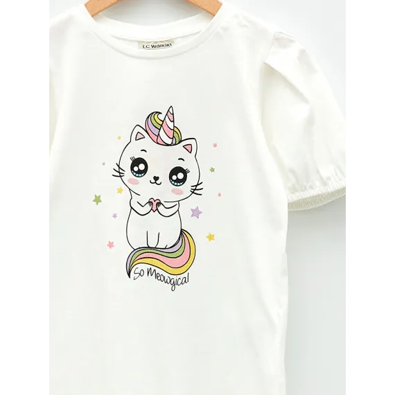 Футболка LC Waikiki, Reňk: Экрю, Ölçeg: 10-11 ýaş, 3 image