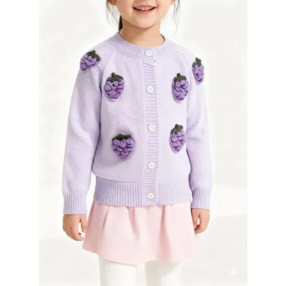 Кардиган Lurbiyhod, Reňk: Melewşe, Ölçeg: 6-7 ýaş, 3 image