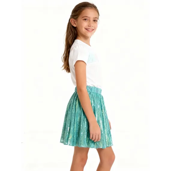 Юбка Shopaholic, Цвет: Голубой, Размер: 6-7 лет, изображение 2