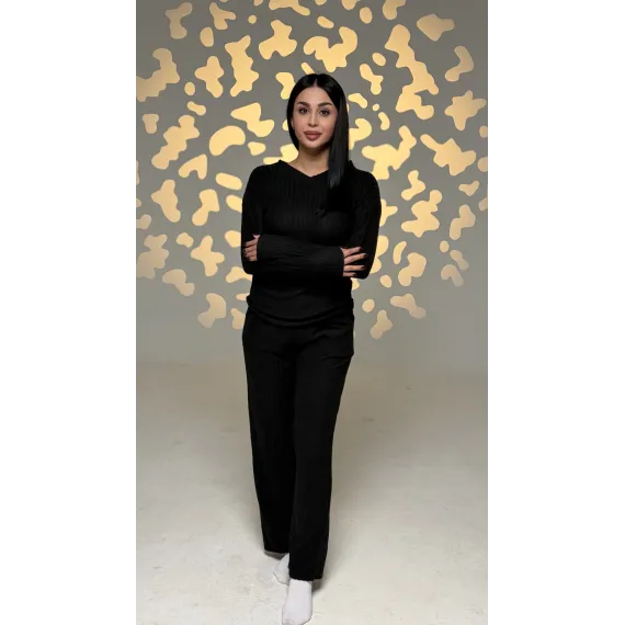 Женский стильный комплект SheVibe, Reňk: Gara, Ölçeg: L, 4 image