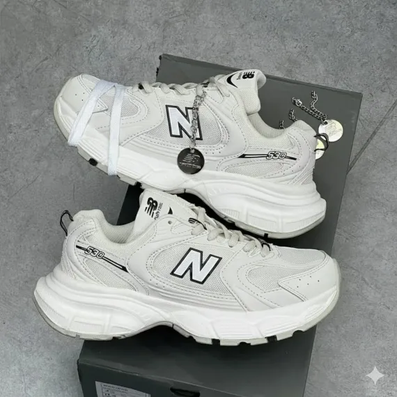 Кроссовки NewBalance 530 (люкс реплика), Цвет: Белый, Размер: 44