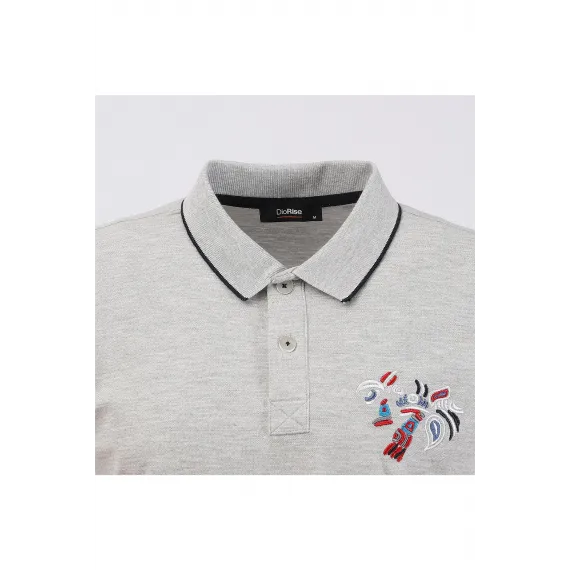 Футболка поло мужская короткий рукав Dio Rise, Цвет: Бежевый, Размер: XL, изображение 2