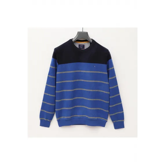 Свитшот мужской длинный рукав тонкий Dio Rise, Цвет: Темно-синий, Размер: M