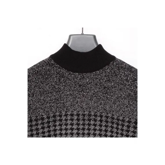 Свитер мужской с полуводолазкой и длинным рукавом Dio Rise, Цвет: Черный, Размер: L, изображение 2