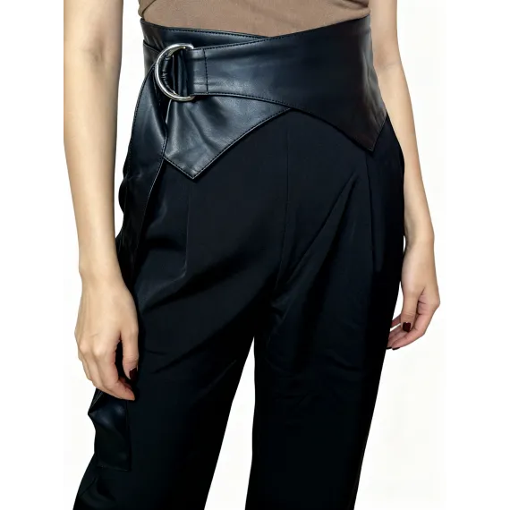 Классические брюки Stanley Siu, Цвет: Черный, Размер: M, изображение 4