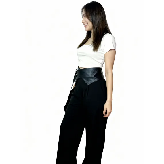 Классические брюки Stanley Siu, Цвет: Черный, Размер: S, изображение 2