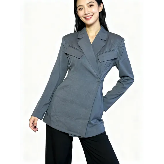 Комплект пиджак How and Me, Цвет: Серый, Размер: M