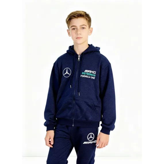 Спортивный костюм двойка Paopaotang, Reňk: Goýy gök, Ölçeg: 11 ýaş, 4 image