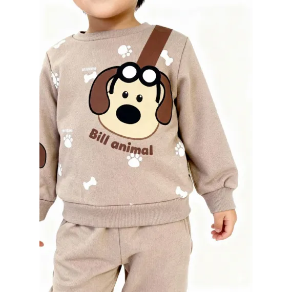 Костюм двойка Bambu kids, Reňk: Bež, Ölçeg: 1 год, 4 image