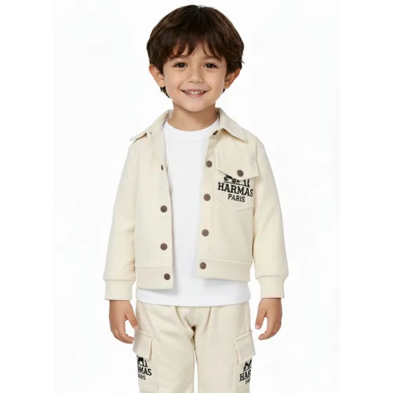 Костюм двойка KuerBaobei, Reňk: Bež, Ölçeg: 5-6 ýaş, 3 image