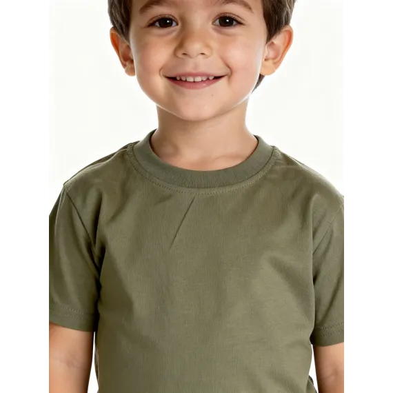 Детская футболка Can can do, Reňk: Haki, Ölçeg: 1-2 ýaş, 4 image