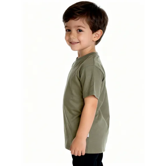 Детская футболка Can can do, Reňk: Haki, Ölçeg: 1-2 ýaş, 2 image