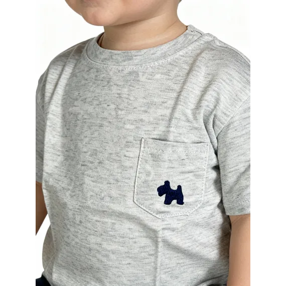 Детская футболка Baby, Reňk: Çal, Ölçeg: 9-12 aý, 4 image