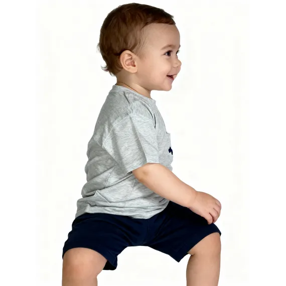 Детская футболка Baby, Reňk: Çal, Ölçeg: 5-6 ýaş, 2 image