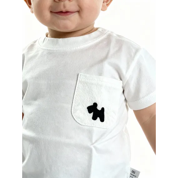 Детская футболка Baby, Reňk: Ak, Ölçeg: 9-12 aý, 3 image