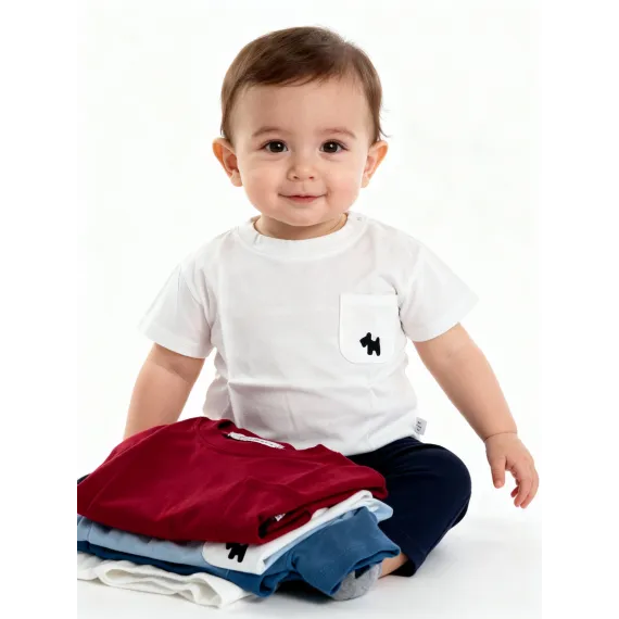 Детская футболка Baby, Reňk: Ak, Ölçeg: 9-12 aý