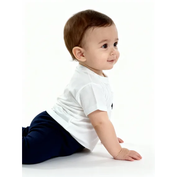 Детская футболка Baby, Reňk: Ak, Ölçeg: 9-12 aý, 2 image