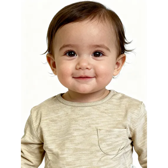 Детский лонгслив WEIJIAO, Reňk: Bež, Ölçeg: 5-6 ýaş, 3 image