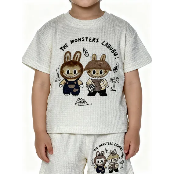 Детский костюм двойка Fashion Happyiness, Reňk: Bež, Ölçeg: 3-4 ýaş, 4 image