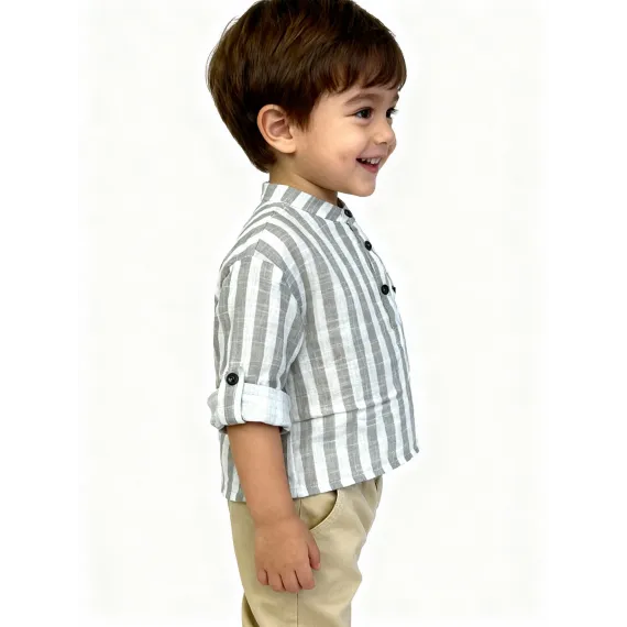 Детская рубашка Muziyouyou, Reňk: Bež, Ölçeg: 1-2 ýaş, 2 image