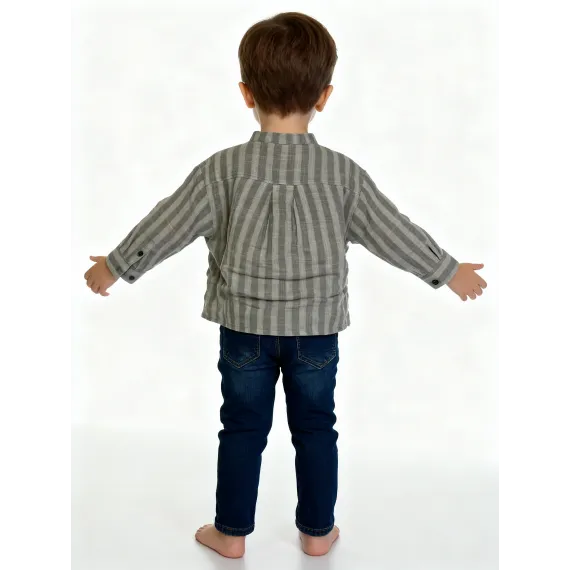 Детская рубашка Muziyouyou, Reňk: Экрю, Ölçeg: 5-6 ýaş, 3 image