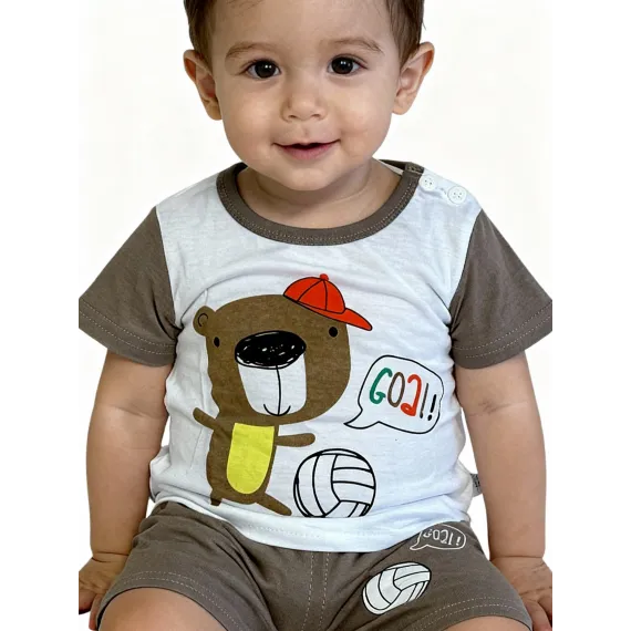 Детский комплект двойка Yishimei, Reňk: Goňur, Ölçeg: 2-3 ýaş, 4 image