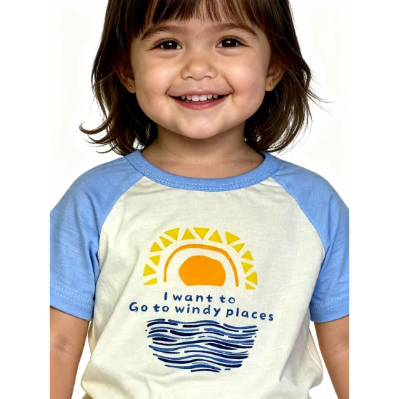 Детская футболка Bitiwa, Reňk: Bež, Ölçeg: 1-2 ýaş