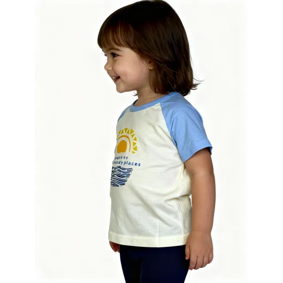 Детская футболка Bitiwa, Reňk: Bež, Ölçeg: 5-6 ýaş, 2 image