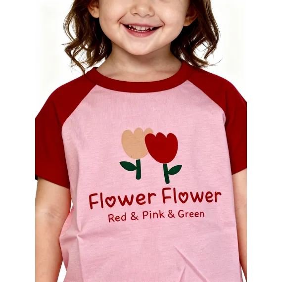 Детская футболка Bitiwa, Reňk: Fuksiýa, Ölçeg: 5-6 ýaş, 4 image