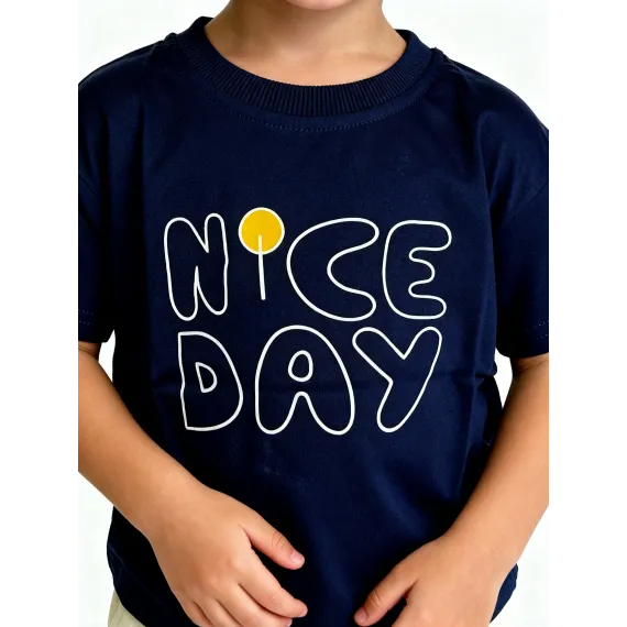 Детская футболка Banxuehui, Reňk: Goýy gök, Ölçeg: 1-2 ýaş, 3 image