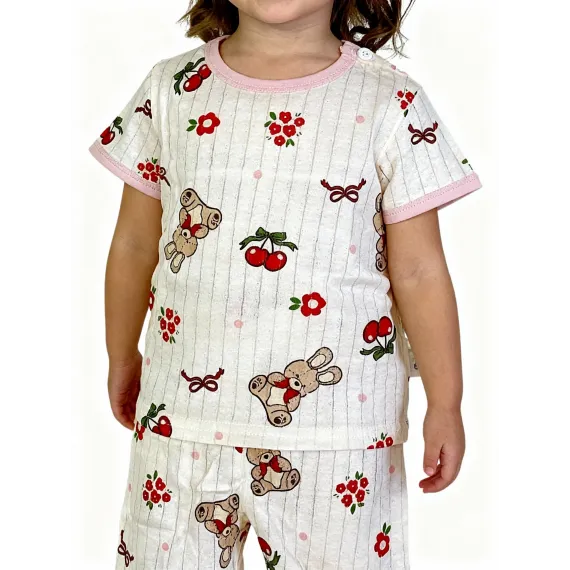 Детский домашний костюм Yishimei, Reňk: Gülgüne, Ölçeg: 3-4 ýaş, 4 image