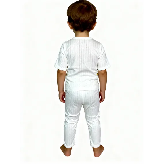 Детский пижамный комплект Baby, Reňk: Ak, Ölçeg: 3-4 ýaş, 3 image