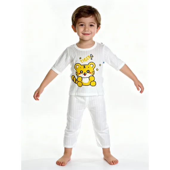 Детский пижамный комплект Baby, Reňk: Экрю, Ölçeg: 9-12 aý