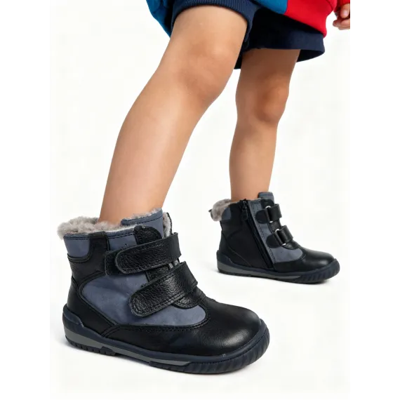 Сапоги для мальчиков Smallfood , Цвет: Черный, Размер: 23