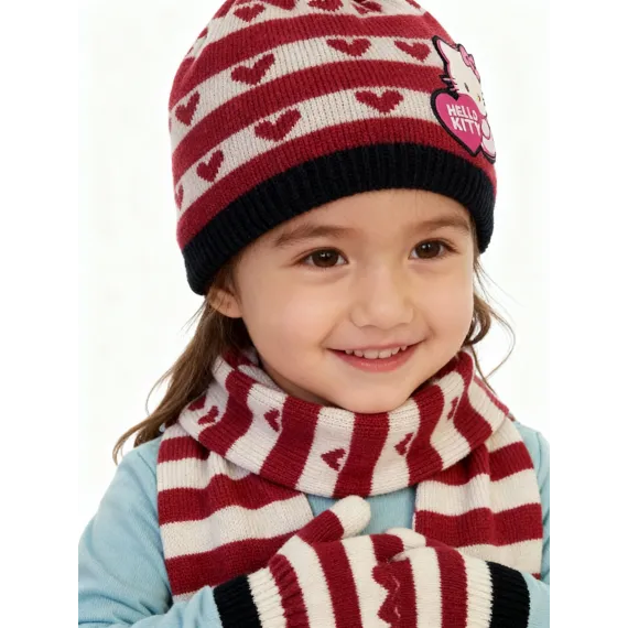 Шапка, шарф и перчатки комплект Ugur Sapka, Reňk: Dürli reňkli, Ölçeg: STD, 4 image