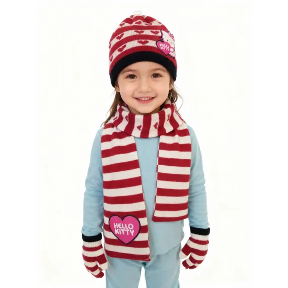 Шапка, шарф и перчатки комплект Ugur Sapka, Reňk: Dürli reňkli, Ölçeg: STD