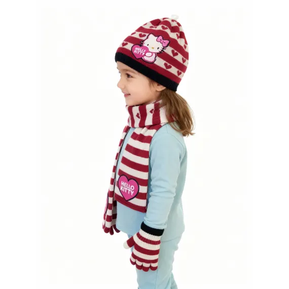 Шапка, шарф и перчатки комплект Ugur Sapka, Reňk: Dürli reňkli, Ölçeg: STD, 2 image