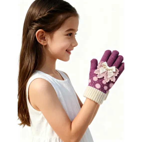 Перчатки Kitti , Reňk: Melewşe, Ölçeg: 18-24 aý