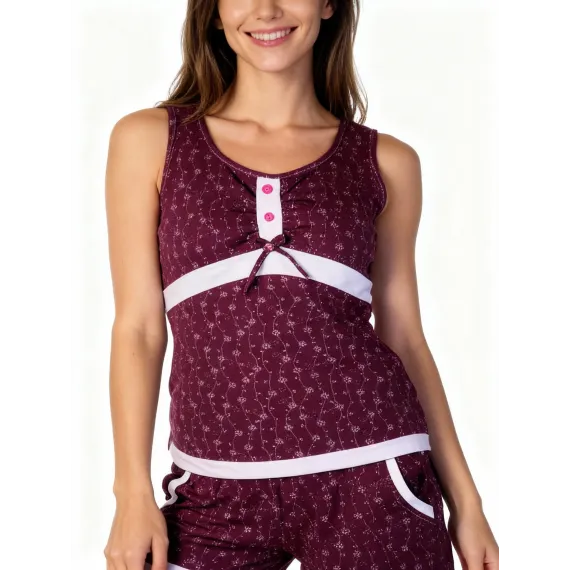 Пижама  Angels story , Reňk: Çuňňur gyzyl , Ölçeg: S, 3 image