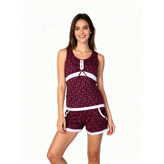 Пижама  Angels story , Reňk: Çuňňur gyzyl , Ölçeg: S