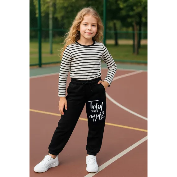 Спортивные штаны Fullamoda, Reňk: Gara, Ölçeg: 8-9 ýaş