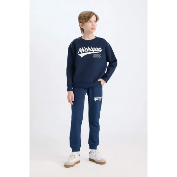 Свитшот для мальчиков DeFacto, Цвет: Синий, Размер: 9-10 лет, изображение 2