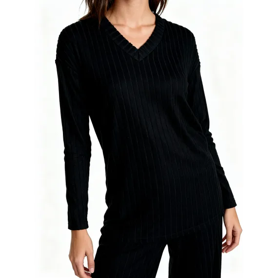 Женский стильный комплект SheVibe, Цвет: Черный, Размер: 2XL, изображение 4