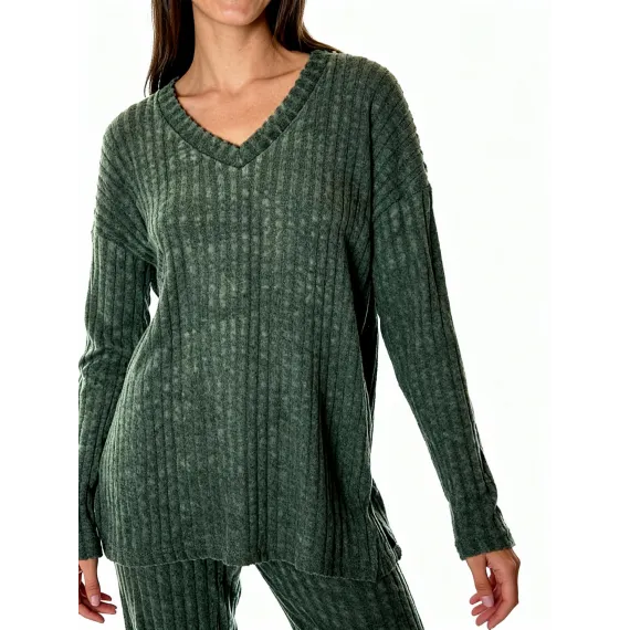 Женский стильный комплект SheVibe, Цвет: Хаки, Размер: L, изображение 4