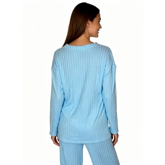 Женский стильный комплект SheVibe, Цвет: Синий, Размер: XL, изображение 3