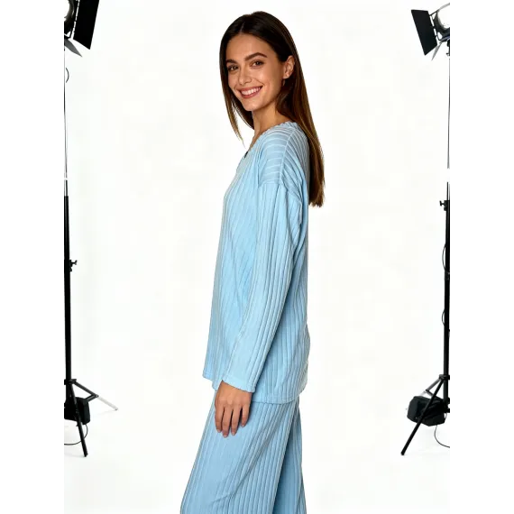 Женский стильный комплект SheVibe, Цвет: Синий, Размер: M, изображение 2