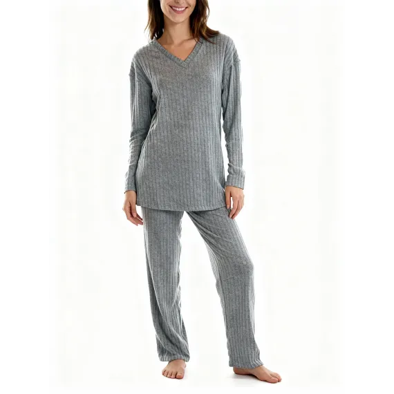 Женский стильный комплект SheVibe, Цвет: Серый, Размер: L, изображение 4