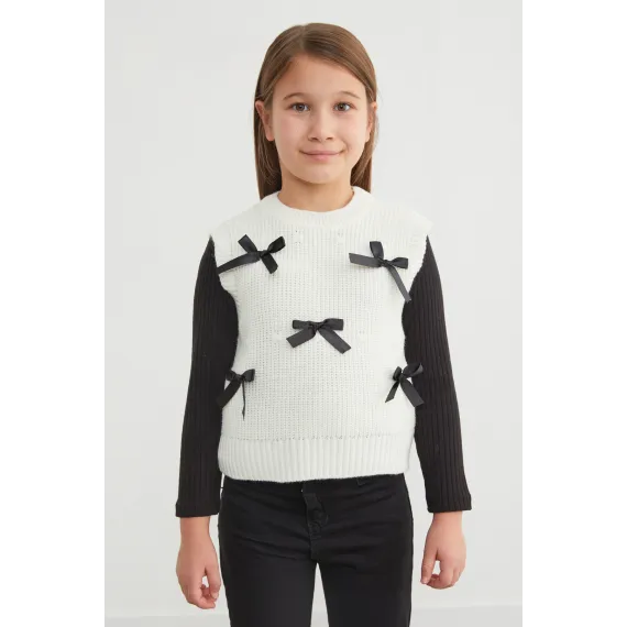 Детский свитер Fullamoda, Reňk: Ak, Ölçeg: 13-14 ýaş, 2 image