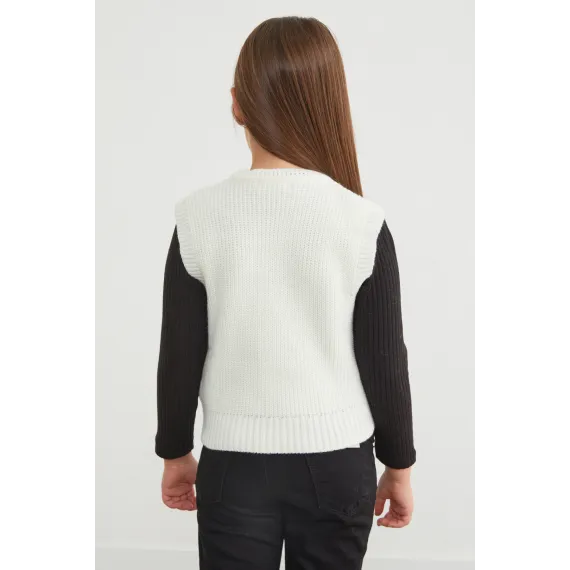 Детский свитер Fullamoda, Reňk: Ak, Ölçeg: 11-12 ýaş, 3 image